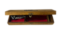 Caixinha de Madeira Personalizável para Facas - 37x10x6,5cm - Veludo Interno