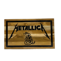 Tábua de Madeira Personalizada Metallica - 45,5cm x 27cm
